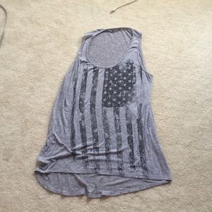 American flag tank