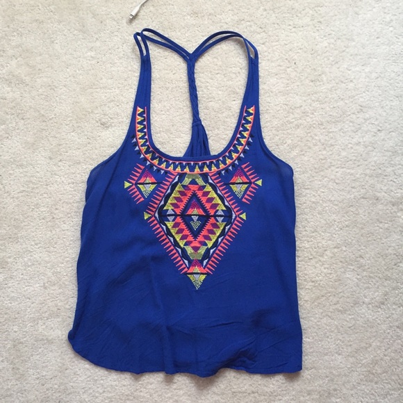 Blue tank