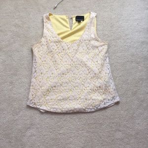 Floral lace tank
