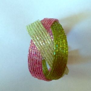 Beaded and braided bracelet!