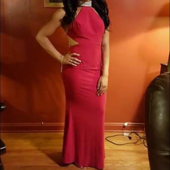 Red Faviana Prom Dress