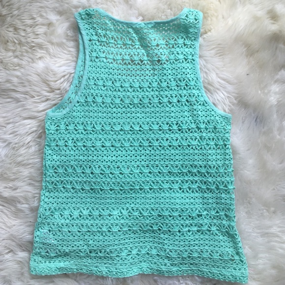 Mint Crochet Tank - Picture 3 of 4