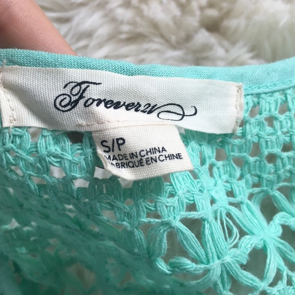 Mint Crochet Tank - Picture 4 of 4