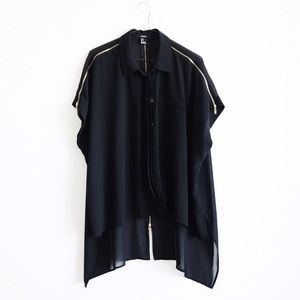 Chiffon Zip Blouse