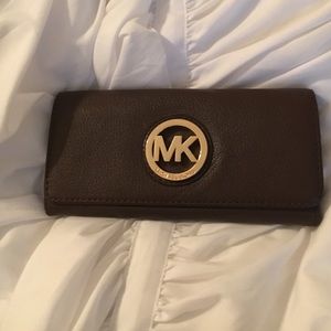 Michael Kors brown leather wallet