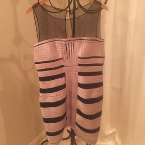 Bcbg maxazria blush and black cocktail dress, 12