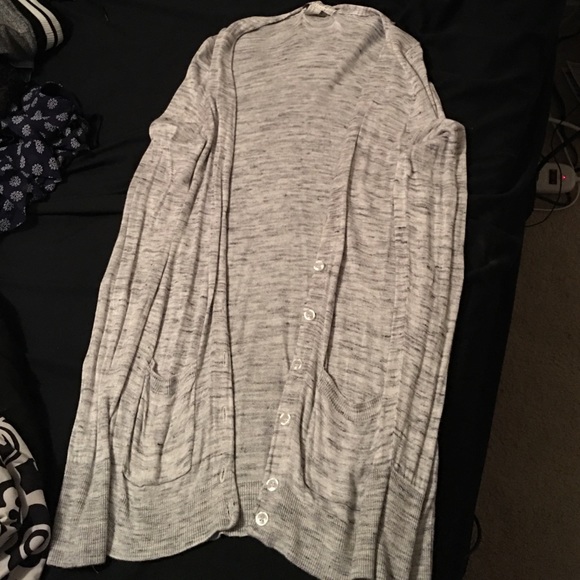 Gray cardigan