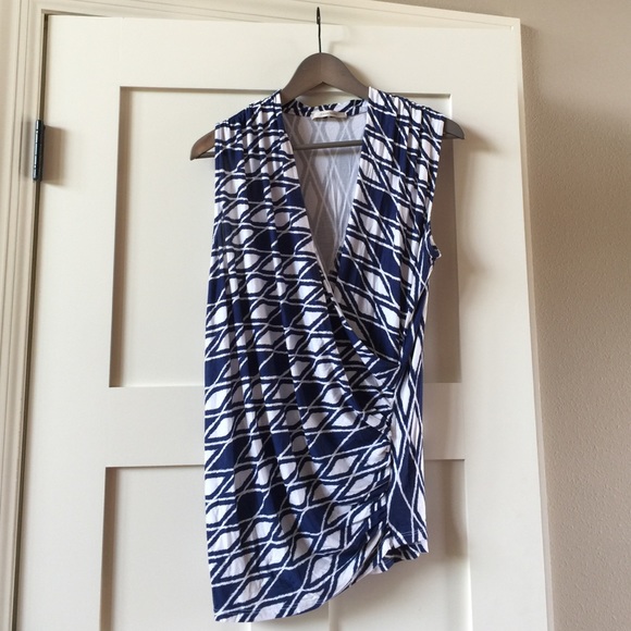 41 Hawthorn Stitch Fix asymmetrical print blouse