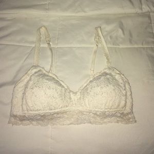 Aerie White Lace Bralette