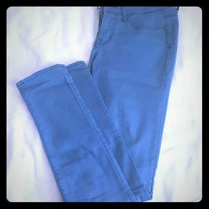 Faded blue skinny jeans