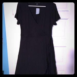 NWT Black wrap dress