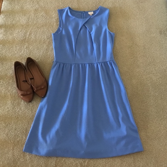 Blue Fit-and-flare dress