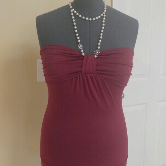 Classy burgundy halter