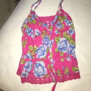 Hollister Floral Tank