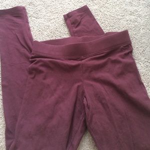 Pink VS Maroon Leggings