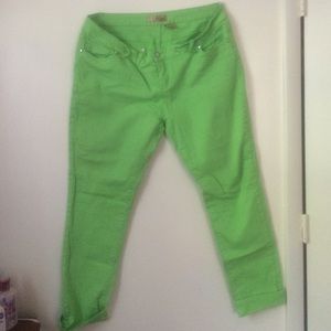 Green jeans