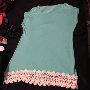 Blue loose for shirt