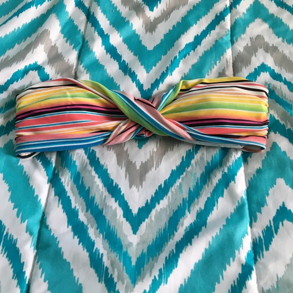 Striped Wet Seal Swimsuit Top