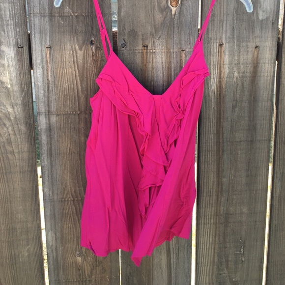 Hot pink sexy ruffle Cami