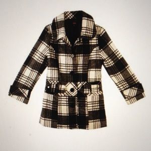 IZ Amy Byer Plaid Print Coat