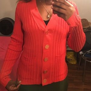 Burnt orange Tory burch sweater (small)