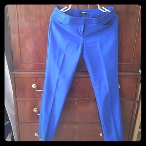 Express Columnist Straight pants in Cobalt Blue