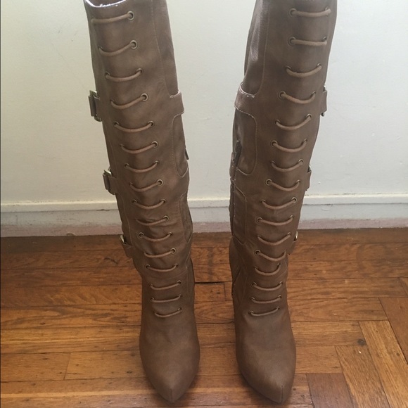 BAKERS tan knee high boots