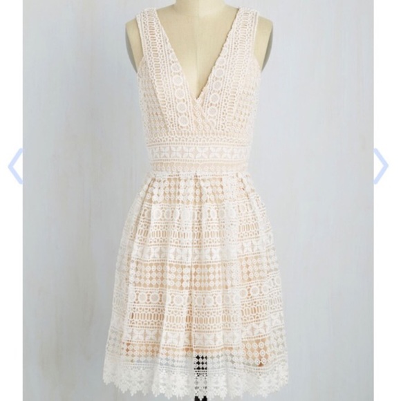 Ivory A-line Dress from ModCloth Vintage