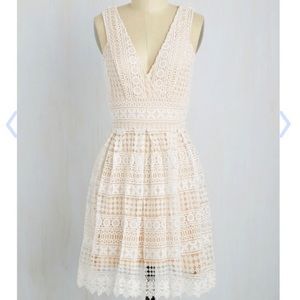 Ivory A-line Dress from ModCloth Vintage