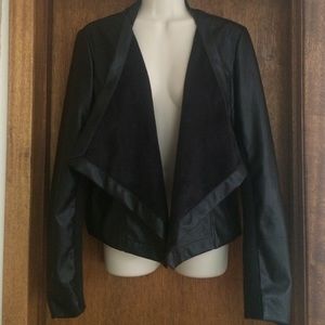 LOFT Faux Leather Flyaway Jacket