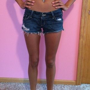 Low rise distressed shorts from Hollister