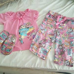 Pink Monkey PJs