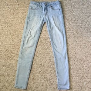 very light wash jeans