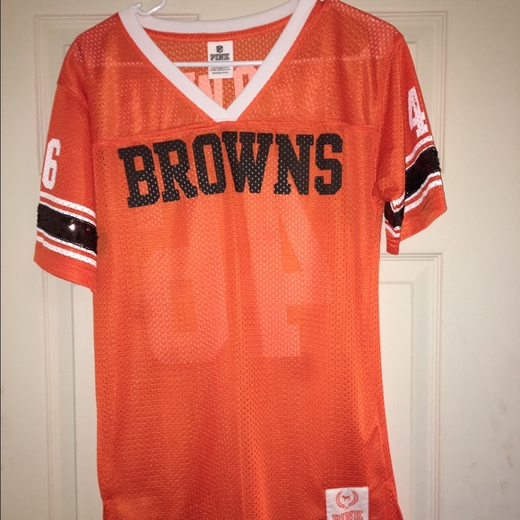 PINK NFL collection Browns bling jersey