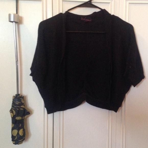 Black mini cardigan. Size M