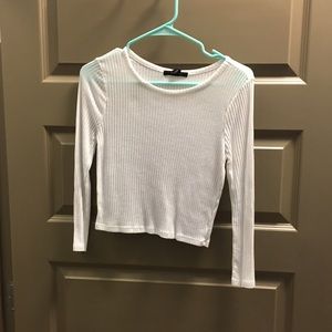 White crop top