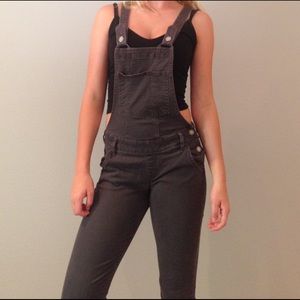 Hollister Suede Overalls