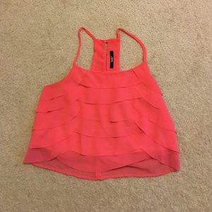 Coral Crop Top