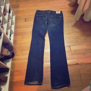 True Religion boot cut jeans in a dark wash