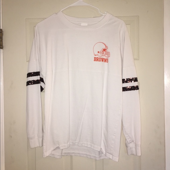 PINK NFL collection Browns Spirit Crew