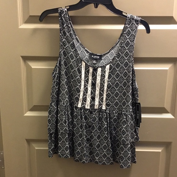 Black and white tank