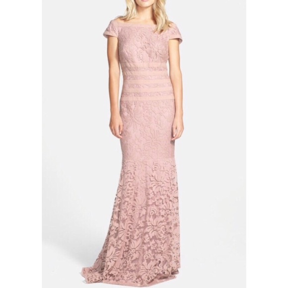Mermaid pink gown