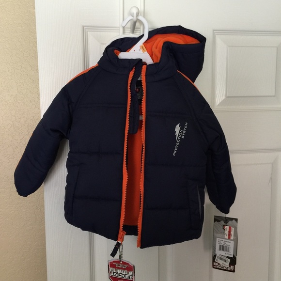 Puffer jacket for boys and fleece inside