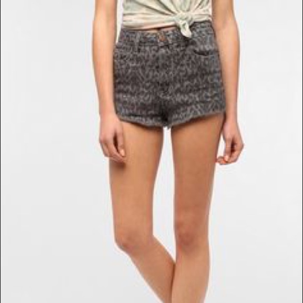 BNWT BDG High Rise Cheeky Leopard Print Shorts