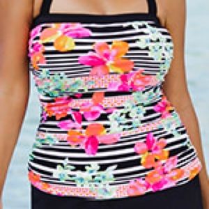 Tropical tankini top