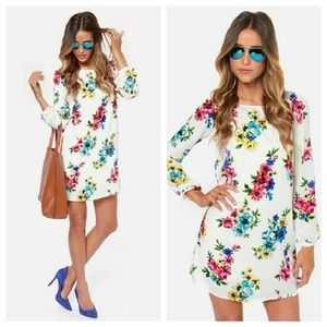 NWOT Lulu's Floral Dress