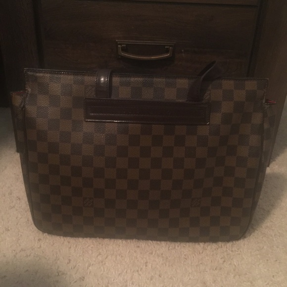 louis vuitton damier shoulder-tote