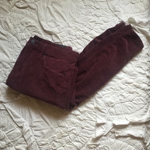 BDG High Rise Purple Corduroy Pants