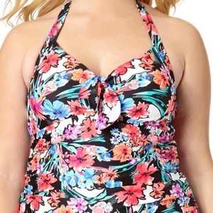 Catalina floral print tankini top