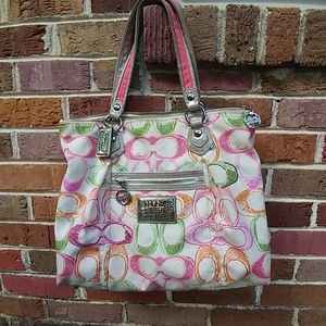 Coach poppy tote